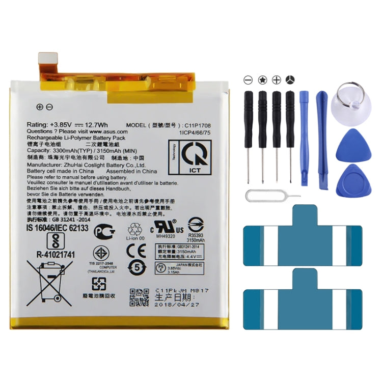 Sostituzione batteria 3150mAh per telefono ASUS ROG 5 / 5Z ZE620KL X00QD ZS620KL Z01RD C11P1708, For ASUS ROG Phone 5 / 5Z Sostituzione batteria 3150mAh per telefono ASUS ROG 5 / 5Z ZE620KL X00QD ZS620KL Z01RD C11P1708, For ASUS ROG Phone 5 / 5Z
